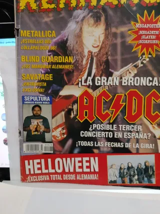 Revista Kerrang! Marzo 1996 AC/DC