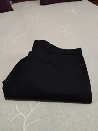 Pantalones Chinos Negro T.44 Elastano