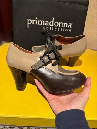 Zapatos Primadonna Beige y Marrón