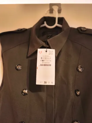 Vestido verde militar corto