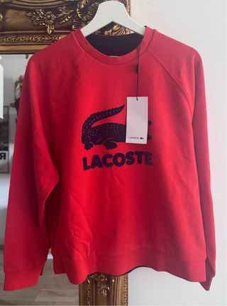 Sudadera Lacoste Roja Talla L