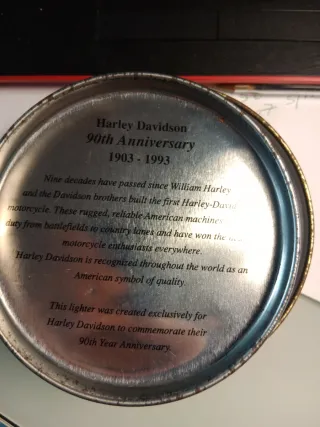 Accendino Zippo 90° Anniversario Harley Davidson