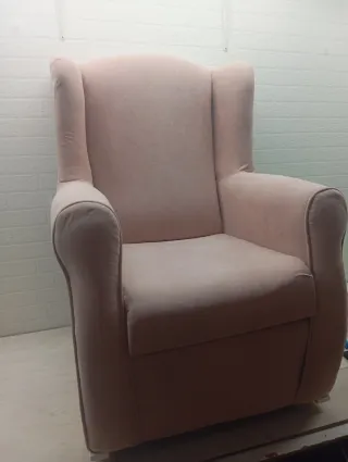 Sillón orejero rosa SUENOSZZZ