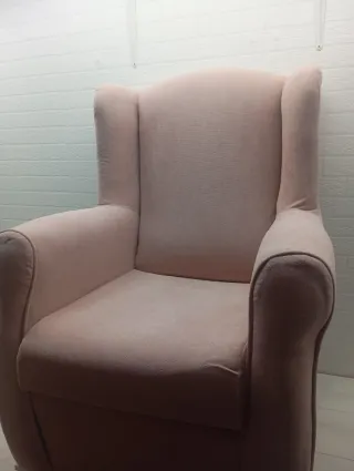 Sillón orejero rosa SUENOSZZZ