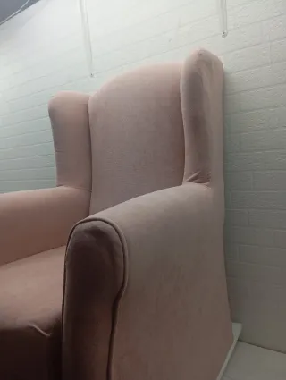 Sillón orejero rosa SUENOSZZZ