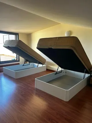 Bases tapizadas, somieres , canapés y colchones