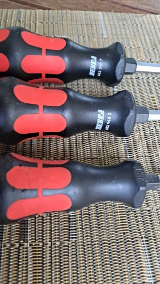 Set 3 Destornilladores Marca Würth Zebra