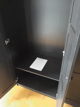 Armario IKEA RAKKSTAD nuevo negro-marrón