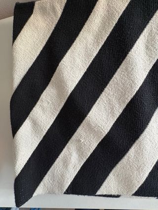 Falda Mango Talla S Rayas Blanco y Negro