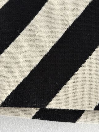 Falda Mango Talla S Rayas Blanco y Negro