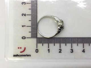sortija oro 18k con piedra con diamante