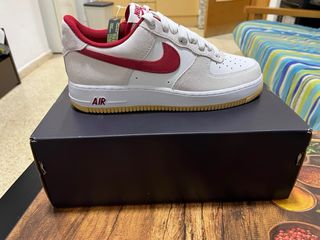 Nike Air Force 1 Rojo y Blanco