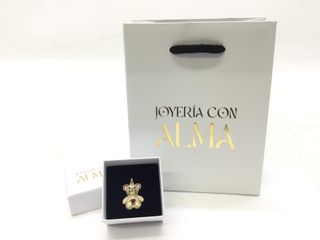 colgante oro 18k con piedra