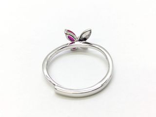 anillo plata 925mm con piedra con circonita