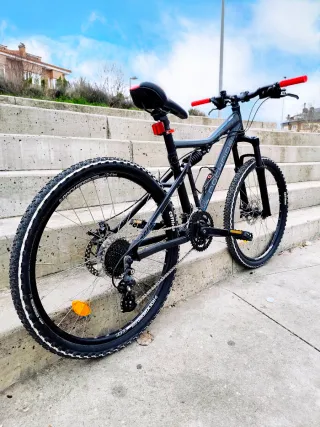 Bicicleta Montaña Rockrider MTB doble suspensión