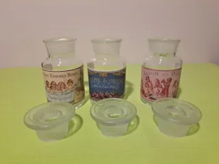 Flaconi da bagno in stile vintage - Lotto di 3