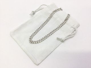 cadena plata 925mm con piedra con circonita 19.5cm