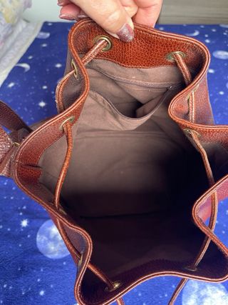 Borsa secchiello vera pelle