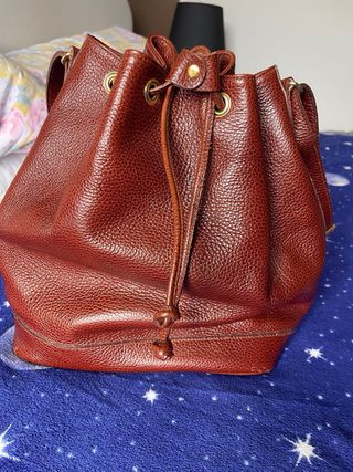 Borsa secchiello vera pelle