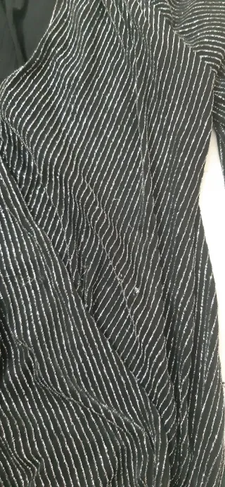 Top laminato nero e argento