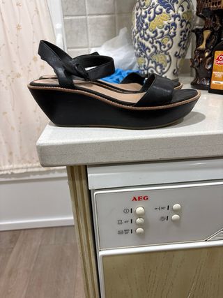 Sandalias Camper Negras Talla 40 con plataforma