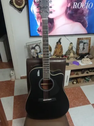 Guitarra Acústica Negra