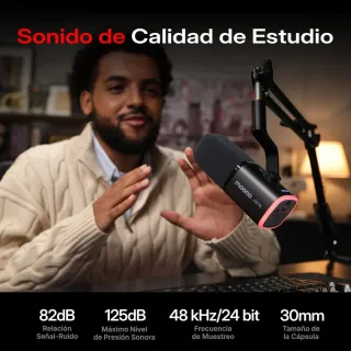 Micrófono Gaming MAONO PD100W Inalámbrico