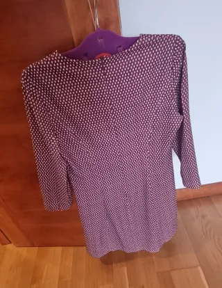 Conjunto Tintoretto Vestido y Chaleco Granate T38