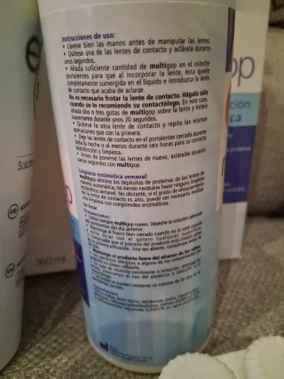 2 botes de 360ml líquido lentillas BLANDAS