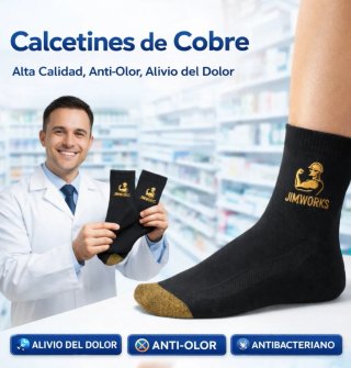 Calcetines Fibra Cobre Antiolor Antibacteriano