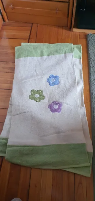 Alfombra de tela con flores medidas   120 x 60