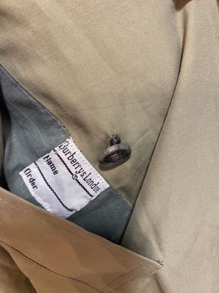 Gabardina Burberry fina verano algodón Antigua