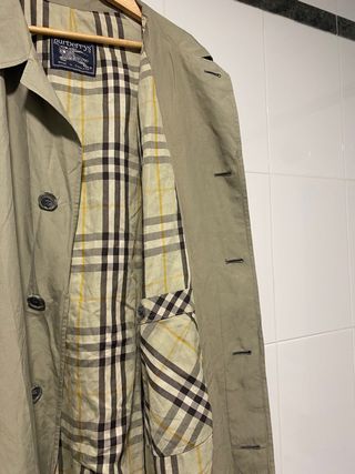 Gabardina Burberry fina verano algodón Antigua
