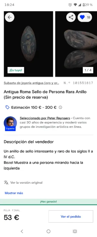 Anillo Romano Siglo II-IV a.C.