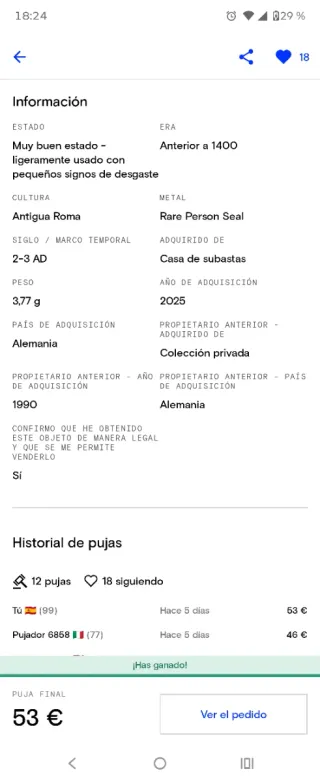 Anillo Romano Siglo II-IV a.C.