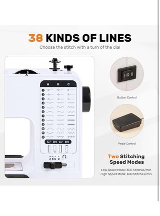 Mini Máquina de Coser 12 Pts