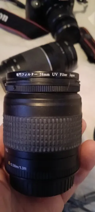 Cámara Canon EOS 450D réflex + objetivos