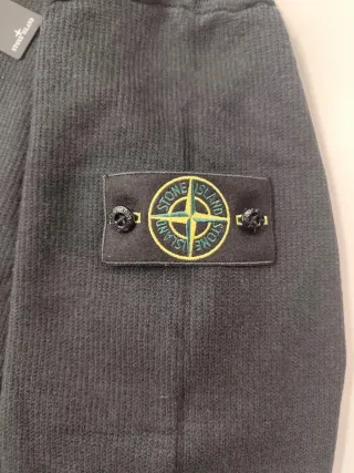 Jersey Stone Island Negro Media Cremallera