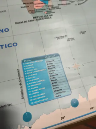 Mapa del Mundo de Pared