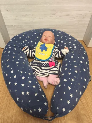 Cojín Embarazo Lactancia Media Luna Estrellas