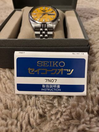 Seiko 5 Automatico Giallo Vintage