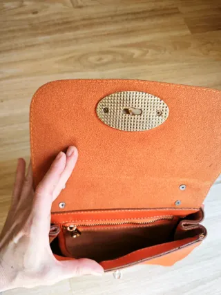 Bolso Piel Naranja nuevo