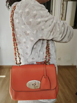 Bolso Piel Naranja nuevo