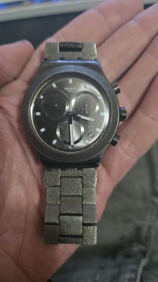 Reloj Swatch Irony Blackshiny Cronógrafo