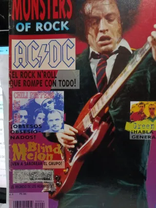 Revista Monsters of Rock AC/DC Iron Maiden