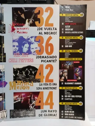 Revista Monsters of Rock AC/DC Iron Maiden