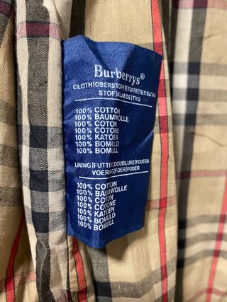 Gabardina Burberrys Antigua Azul Marino