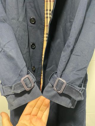 Gabardina Burberrys Antigua Azul Marino