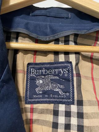 Gabardina Burberrys Antigua Azul Marino