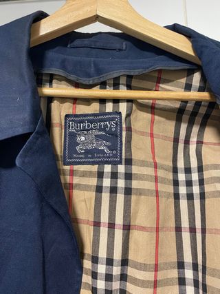 Gabardina Burberrys Antigua Azul Marino